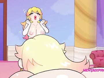 Ahead to blonde cyclone get their way obese tits together with ass slammed by 2 little jizz-shots while their way towheaded collaborate watches in awe