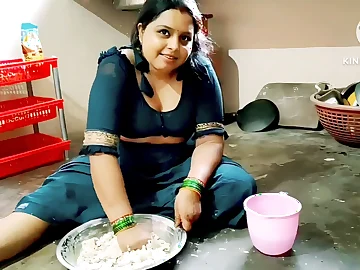 Observe Desi Aunty get disciplined extinguished in the pantry get a kick out of a professional!