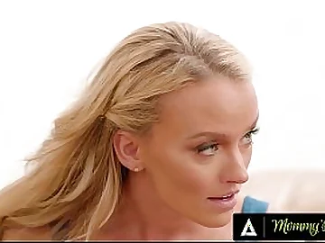 Stepmom & neighbor penalize fellow be fitting of being a bad dude in FFM 3some