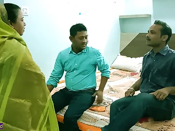 Desi MILF gets pounded wide of stepbrother's visitors in a hot Indian Bengali fuckfest