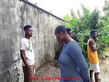 Observe me and my neighbors share a raw and insane Nigerian Three-way on a rainy day!